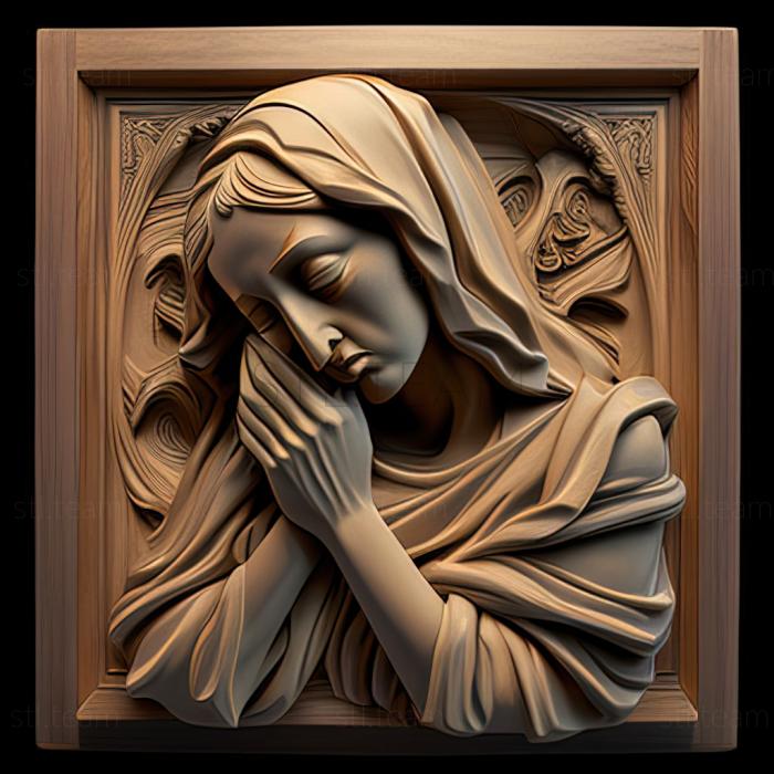 3D модель Мері Мініфей американська художниця (STL)